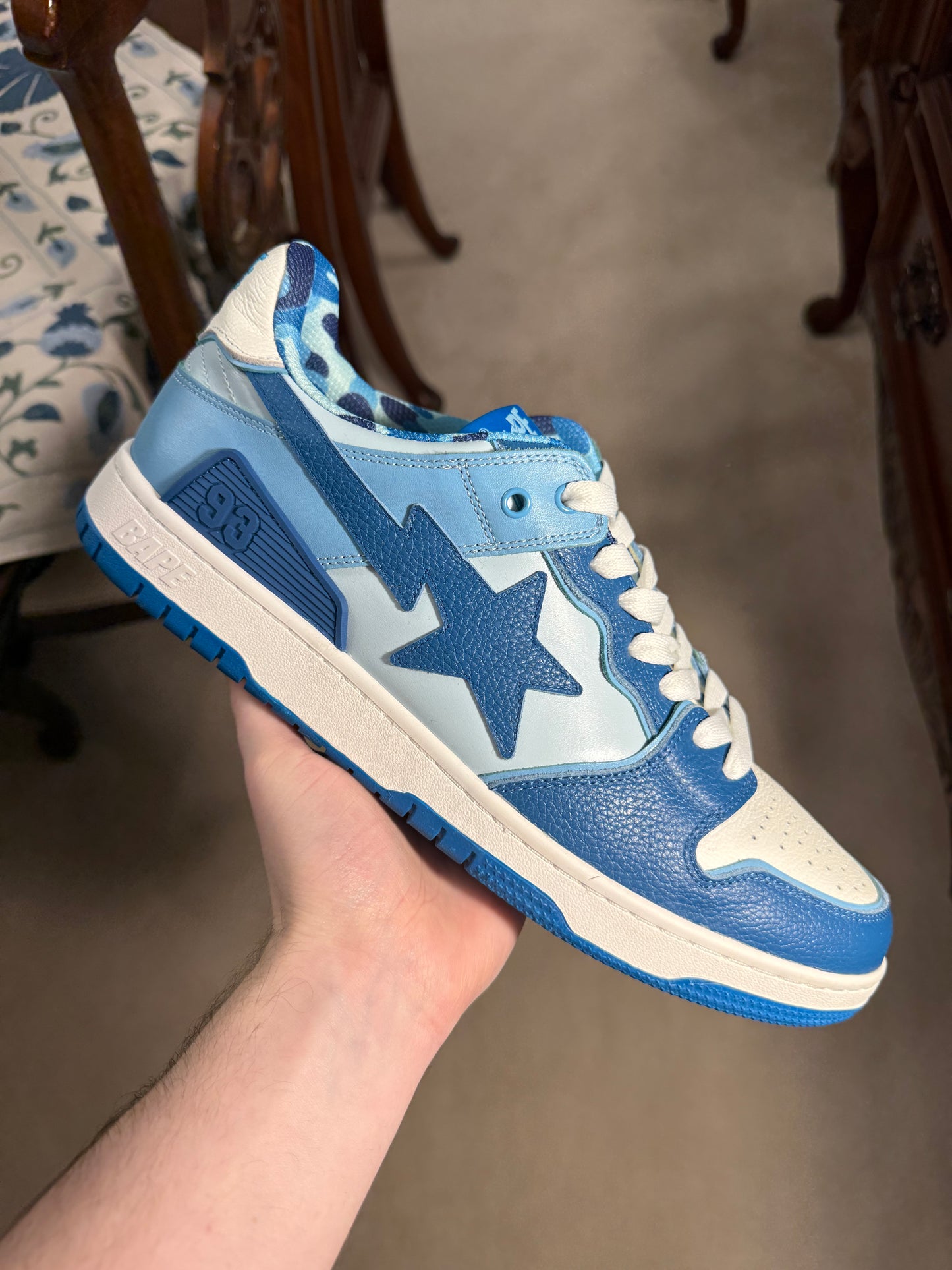 A Bathing Ape Bape Sk8 Sta Camo Blue