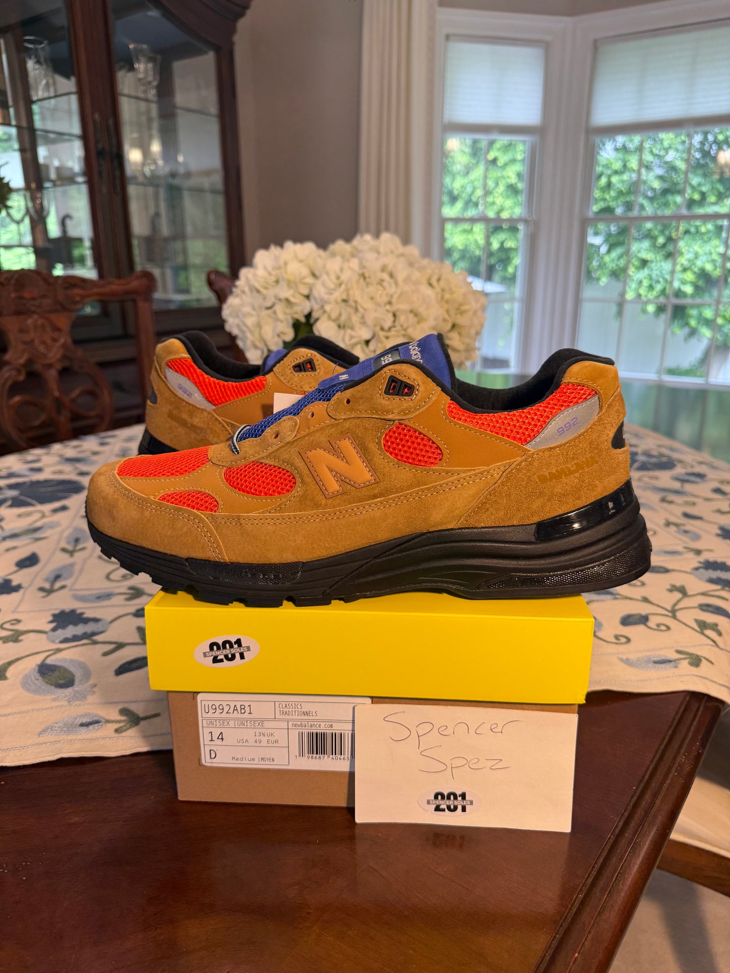 New Balance 992 MiUSS Action Bronson Tiger Eye