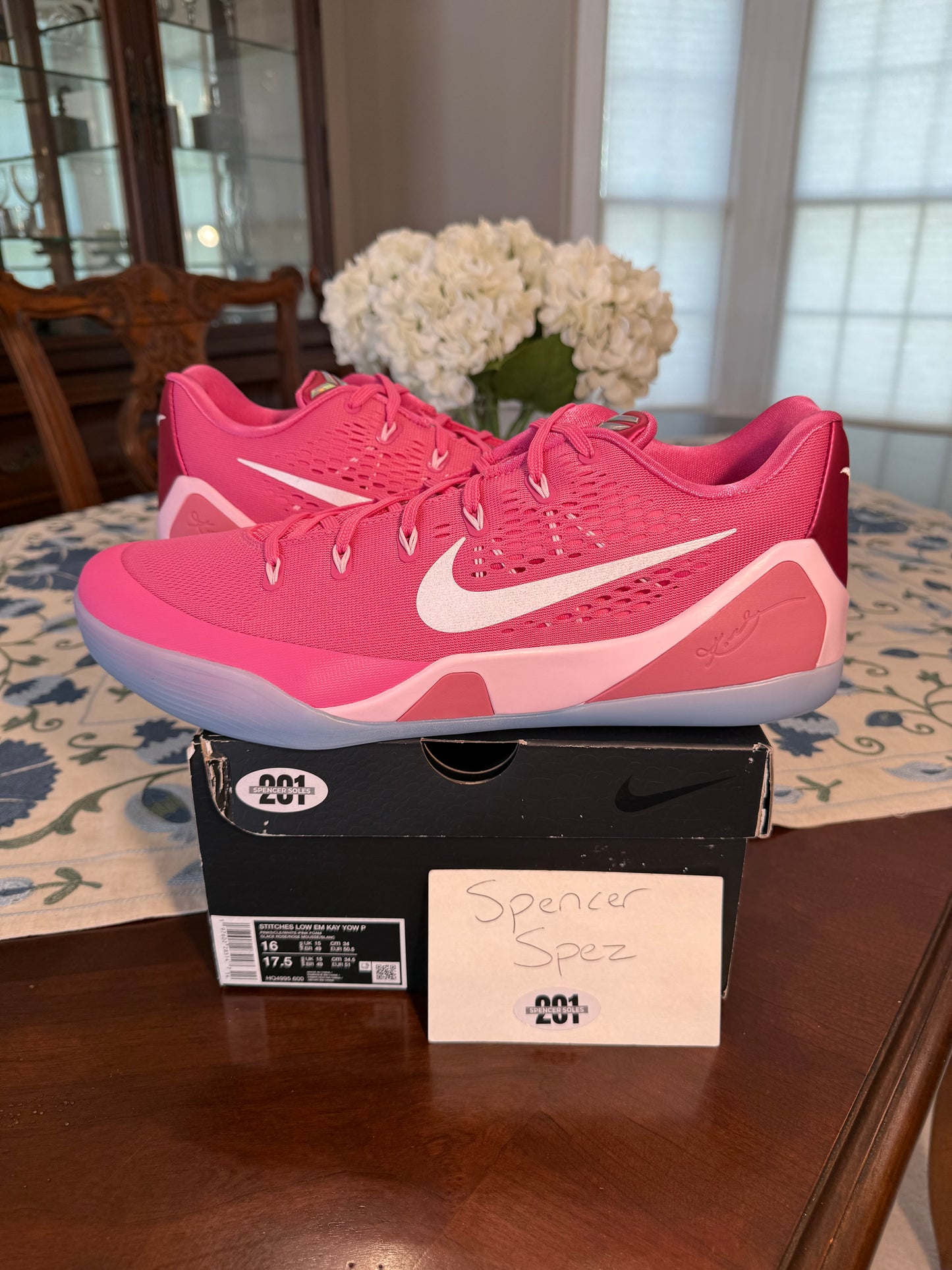 Kobe 9 Protro EM Low Kay Yow Think Pink