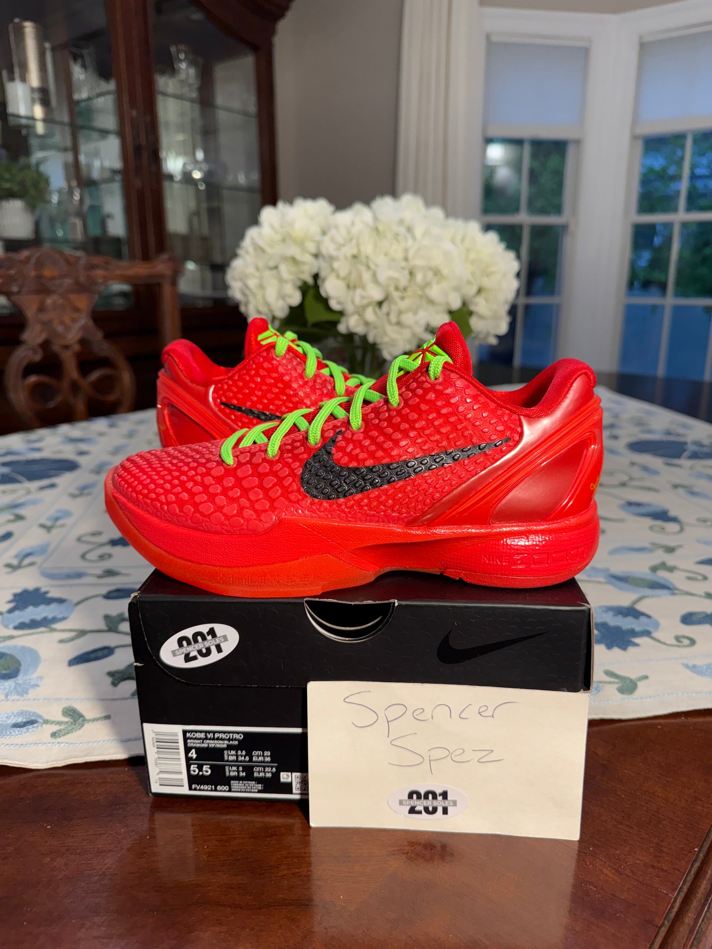 Kobe 6 Protro Reverse Grinch