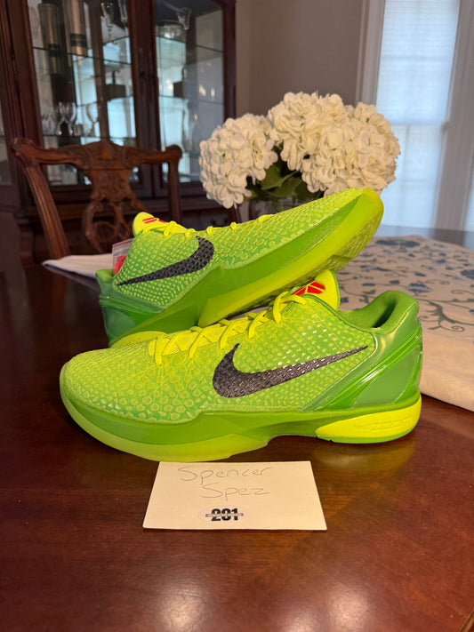 Kobe 6 Protro Grinch
