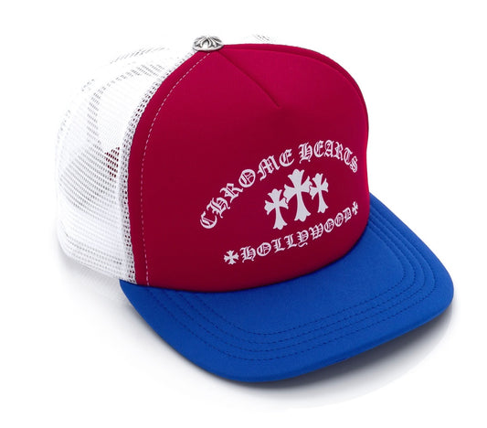 Chrome Hearts Trucker Hat Red/White Blue