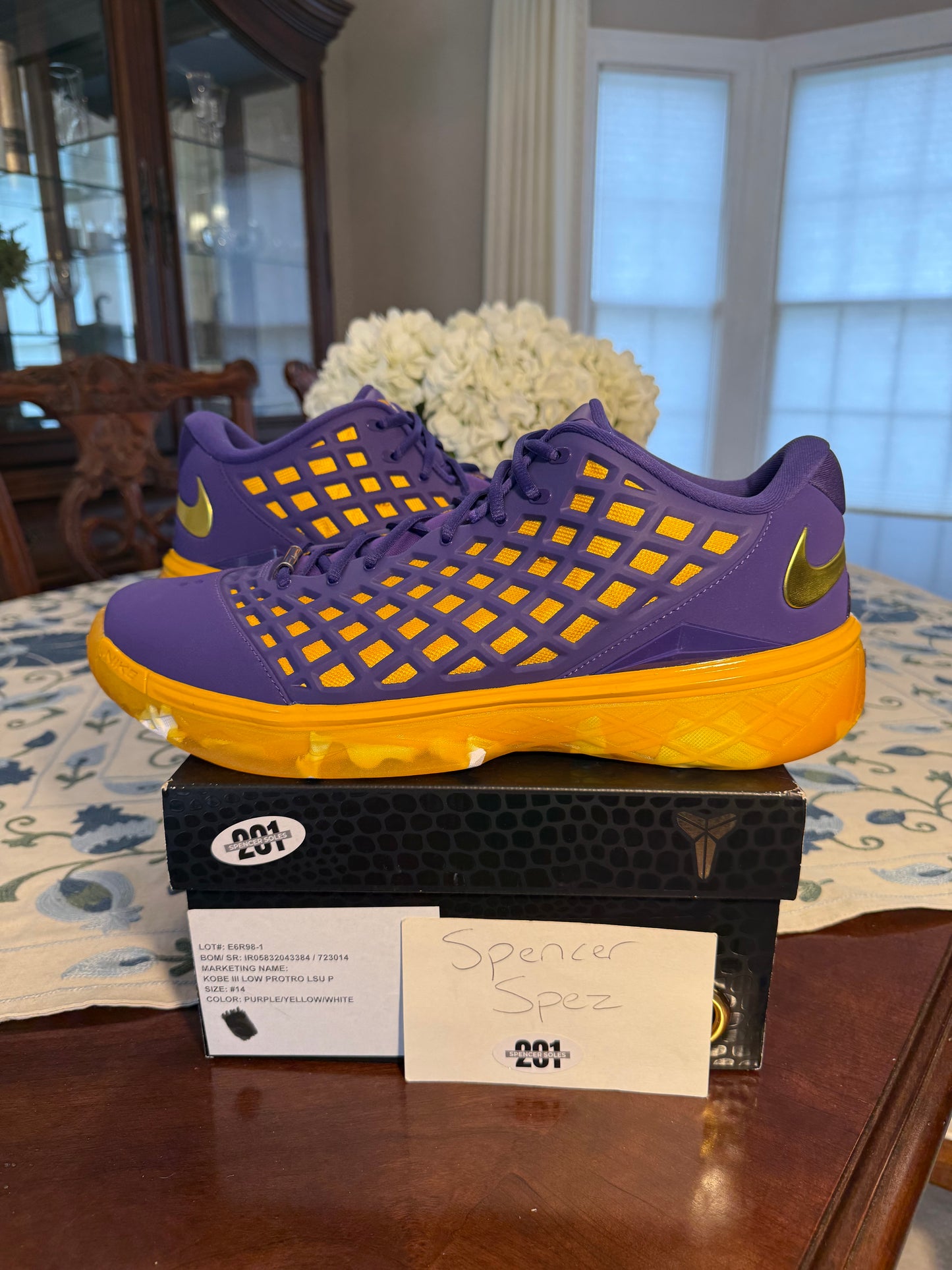 Kobe 3 Protro Low LSU PE Purple