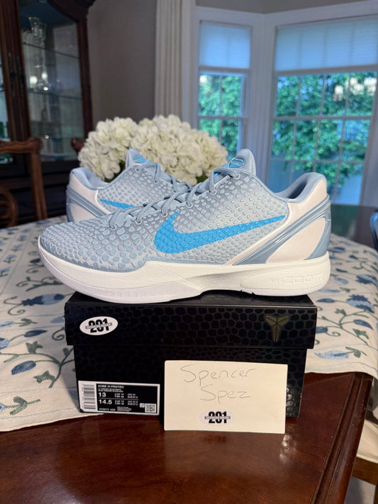 Kobe 6 Protro Caitlin Clark Light Armory Blue