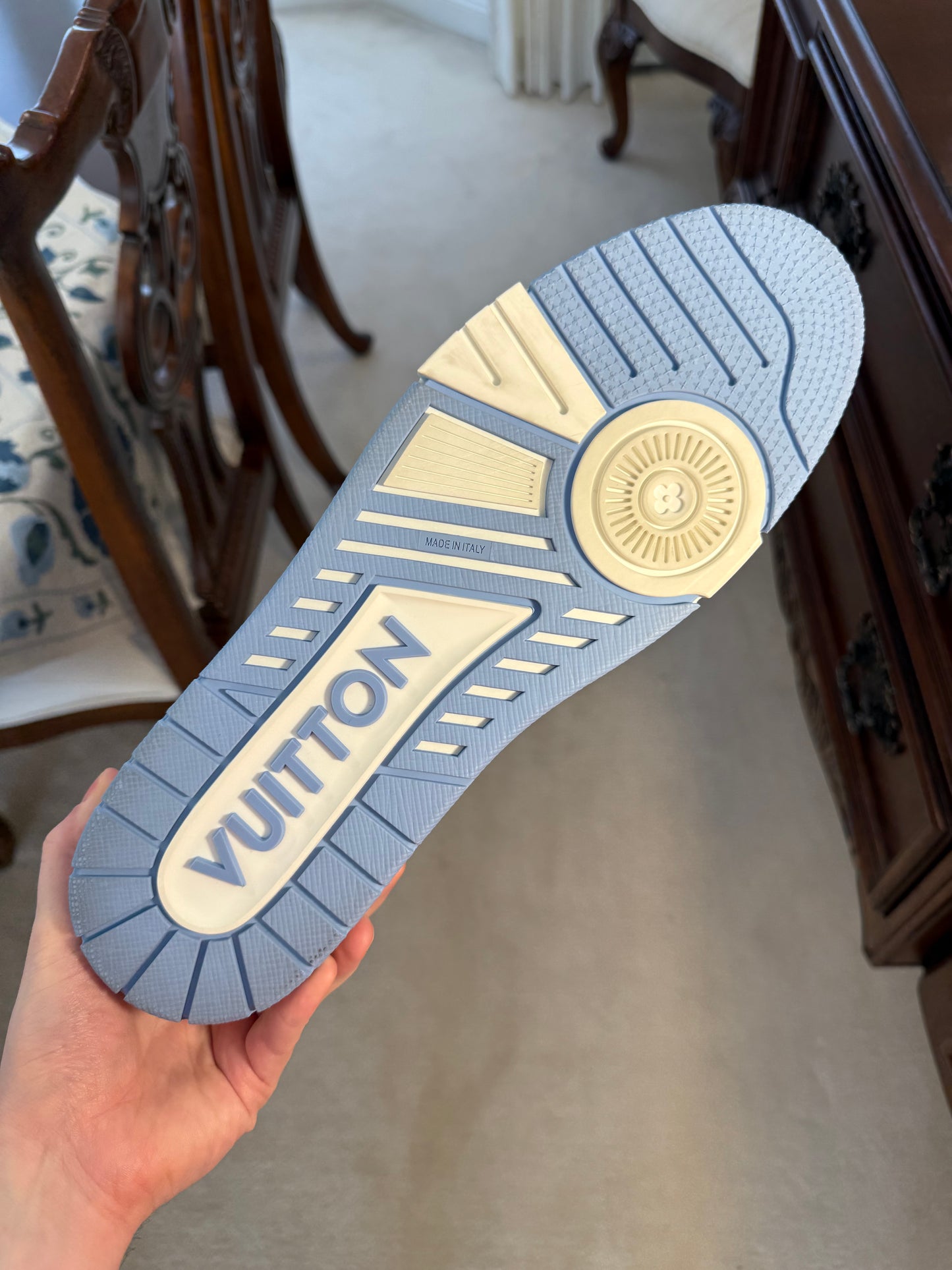 Louis Vuitton LV Trainer #54 Light Blue White