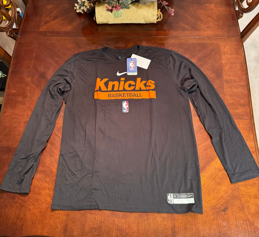 Nike NBA New York Knicks Team Issued Long Sleeve Shirt
