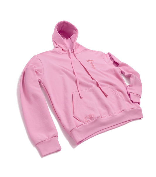 Chrome Hearts Pink/Red Logo Hoodie