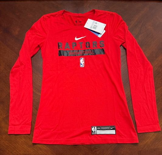 Nike NBA Toronto Raptors Team Issued Long Sleeve Shirt Women’s