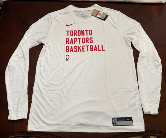 Nike NBA Toronto Raptors Team Issued Long Sleeve Shirt