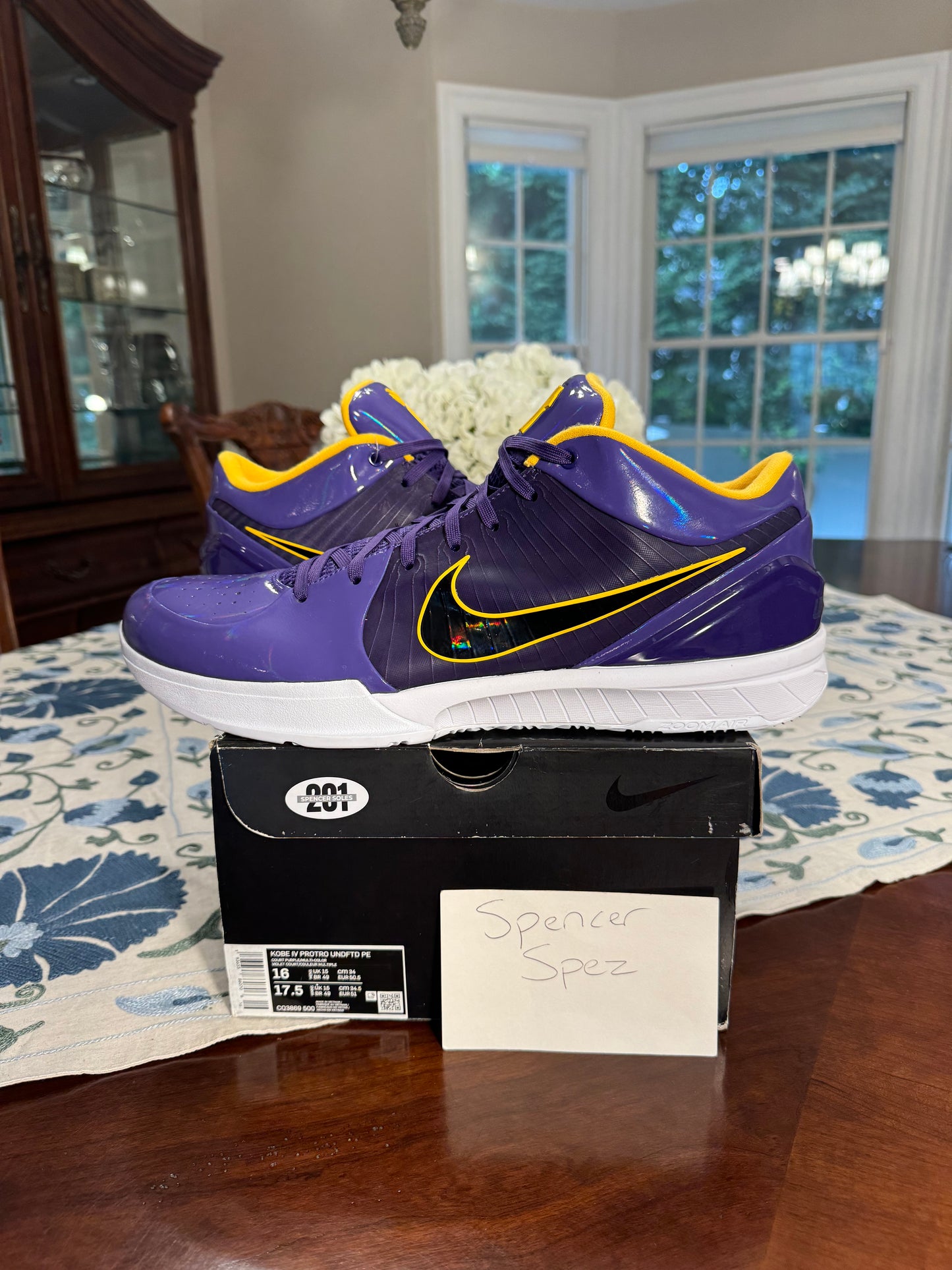 Kobe 4 Protro Undefeated Lakers