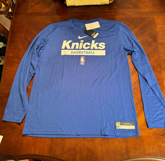 Nike NBA New York Knicks Team Issued Long Sleeve Shirt